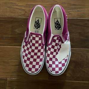 Pink Checkered Vans